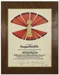 ''Rocky'' Star Burgess Meredith's Personally Owned Golden Globe Nomination for ''The Day of the Locust''
